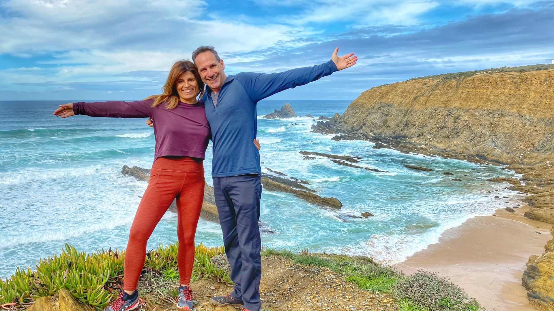 Steven and Dora on the Algarve Coast, Portugal