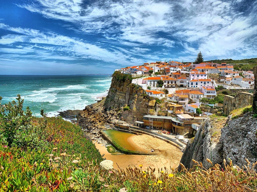 Azenhas do Mar Miradouro in Colares, Portugal